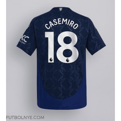 Camiseta Manchester United Casemiro #18 Visitante Equipación 2024-25 manga corta